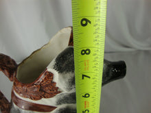 Load image into Gallery viewer, Vintage Italy Majolica Country Black Cream Pig Pitcher
