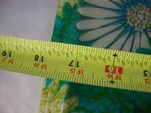 Load image into Gallery viewer, MCM Retro Fiberglass Blue Green Blooming Daisies Serving Decor Tray
