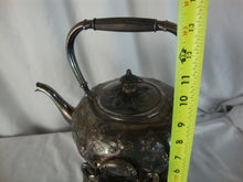 Load image into Gallery viewer, Antique JE Caldwell Silverplate Grape Motif Teapot with Warmer Stand
