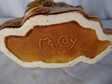 Load image into Gallery viewer, Vintage Mccoy Cat at Well Ceramic Planter Stung by the Splendor of a Sudden Thought
