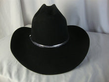 Load image into Gallery viewer, Resistol 4xxxx Beaver Quicksilver 7 1/4 Long Oval Black Cowboy Hat with Original Box
