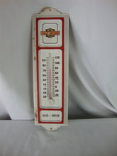 Load image into Gallery viewer, Vintage Harley Davidson Motorcycles Sales Service Metal Wall Thermometer
