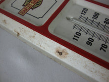 Load image into Gallery viewer, Vintage Harley Davidson Motorcycles Sales Service Metal Wall Thermometer
