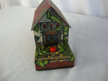 Load image into Gallery viewer, 1950s Japan Wind Up Metal Mystery Bank Frankenstein Scary Hand Coin Bank
