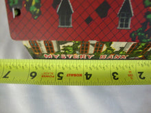Load image into Gallery viewer, 1950s Japan Wind Up Metal Mystery Bank Frankenstein Scary Hand Coin Bank
