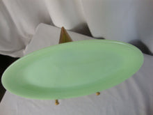 Load image into Gallery viewer, Vintage Unmarked Fire King Jadeite Jane Ray Oval Serving Platter
