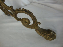 Load image into Gallery viewer, Antique French? Ornate Solid Brass Three Legged Plant Display Stand
