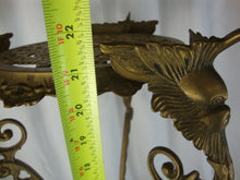 Load image into Gallery viewer, Antique French? Ornate Solid Brass Three Legged Plant Display Stand
