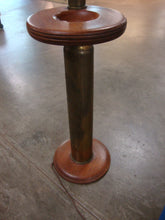 Load image into Gallery viewer, WWI Large Artilillery Trench Art Floor Lamp Fifth Year Anniversary Engraving

