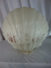 Load image into Gallery viewer, 1950s Shell Gas Milk Glass Clamshell Gas Pump Globe
