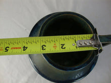 Load image into Gallery viewer, Antique Fulper Pottery Shape 452 Blue Green Flambe Drip Glaze Double Handle Jug Vase
