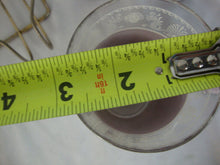 Load image into Gallery viewer, Vintage Jeanette Hellenic Lilac Clear Glasses Set of 8 with Metal Carry Caddy
