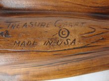 Load image into Gallery viewer, 1963 Treasure Craft 4 Slot Brown Orange Rectangle Ashtray
