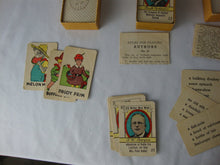 Load image into Gallery viewer, 1930s Library of Games Mini Old Maid Dr Quack Paper Card Game Set of 6
