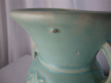 Load image into Gallery viewer, Vintage McCoy Seafoam Green Matte Finish Ceramic Double Handle Vase
