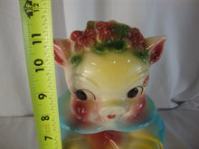 Load image into Gallery viewer, MCM Retro Bisque Lady Pig with Flowers Apron Two Piece Kitchen Cookie Jar
