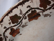 Load image into Gallery viewer, Antique Oval Ivy Motif Transferware Serving Platter
