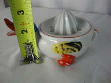 Load image into Gallery viewer, Vintage Japan Smiling Duck Ceramic Child's Orange Reamer Juicer
