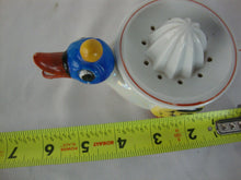 Load image into Gallery viewer, Vintage Japan Smiling Duck Ceramic Child's Orange Reamer Juicer
