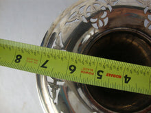 Load image into Gallery viewer, Antique Farberware NY Silverplate Pierced Rim Flower Vase
