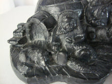 Load image into Gallery viewer, Vintage Handmade Wolf Original Inuit Eskimo Family with Igloos Sculpture
