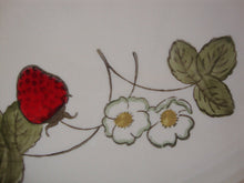 Load image into Gallery viewer, Vintage Metlox Poppytrail Strawberry Ceramic Oval Serving Platter
