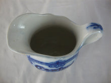 Load image into Gallery viewer, Antique Crawford Cooking Ranges Flow Blue Advertising Creamer Pitcher
