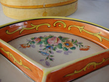 Load image into Gallery viewer, Vintage Moriyama Hand Painted Divided Relish Candy Dish with Original Box
