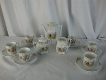 Load image into Gallery viewer, *Antique German porcelain child's tea set in Crocus pattern
