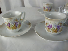 Load image into Gallery viewer, *Antique German porcelain child's tea set in Crocus pattern
