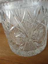 Load image into Gallery viewer, Vintage Brilliant Cut Crystal Biscuit Jar with Lid
