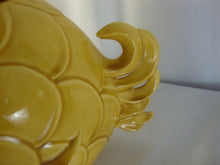 Load image into Gallery viewer, Vintage Doranne CA Harvest Gold Angel Fish Two Piece Cookie Jar Canister

