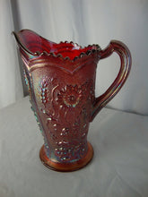 Load image into Gallery viewer, Vintage Imperial Glass Sunset Carnival Field Flower Pattern Pitcher
