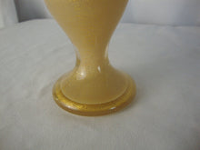 Load image into Gallery viewer, MCM Art Glass Gold Sparkle Glass Base with Brass Lighter Insert
