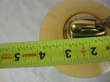 Load image into Gallery viewer, MCM Art Glass Gold Sparkle Glass Base with Brass Lighter Insert
