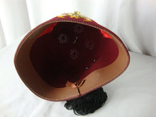 Load image into Gallery viewer, Vintage Hejaz Shriners Jeweled Fez 6 3/4 Hat Size
