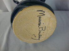 Load image into Gallery viewer, Marvin Bailey Folk Art Potter Blue Green Beady Eye Medium Pig Ugly Face Jug
