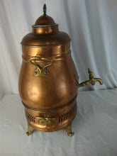 Load image into Gallery viewer, Vintage A Peterson Boston Copper Brass Coffee Percolator No Heating Element

