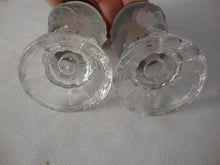 Load image into Gallery viewer, Vintage LG Wright Frosted Glass Three Faces Salt Pepper Shaker Se

