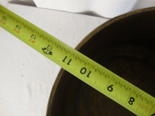 Load image into Gallery viewer, Vintage Engraved Brass Round Bottom Swing Handle Planter Kindling Bucket
