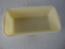 Load image into Gallery viewer, MCM retro Fire King Gay Fad Hand Painted Apple Loaf Baking Dish
