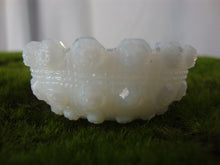 Load image into Gallery viewer, Vintage White Milk Glass Lacy Daisy Salt Cellars Set of 2
