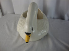 Load image into Gallery viewer, Vintage Ceramic White Swan Indoor Pot Planter
