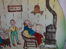 Load image into Gallery viewer, Antique Limoges Everybody Works But Father Novelty Wall Plate Plaque
