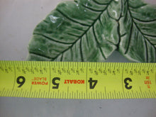 Load image into Gallery viewer, Vintage Bordallo Pinheiro Majolica Tomatoes in Leaf Holder Salt Pepper Shaker Set

