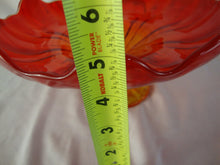 Load image into Gallery viewer, Vintage LE Smith Amberina Glass Footed Compote Bowl Dish
