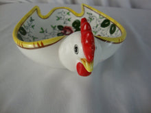 Load image into Gallery viewer, Vintage Ucagco PY Japan Early Provincial Rooster Roses Open Candy Trinket Dish
