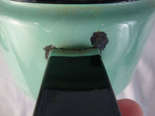 Load image into Gallery viewer, Vintage Mint Green Black Enamel Three Piece Steamer Pot with Lid

