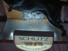 Load image into Gallery viewer, 1968 Schlitz Malt Liquor Black Bull Lighted Beer Bar Sign
