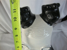 Load image into Gallery viewer, Vintage McCoy Upside Down Black White Panda Two Piece Cookie Jar Canister
